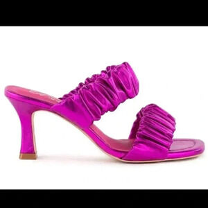 Fuchsia Metallic Leeward Heels